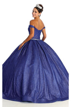 Load image into Gallery viewer, La Merchandise LA176 Glitter Off the Shoulder Quinceanera Ball Gown - - LA Merchandise