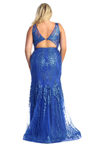 Shiny Formal Evening Dress - LA7941 - - LA Merchandise