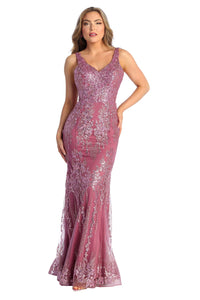 Shiny Formal Evening Dress - LA7941 - - LA Merchandise