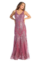 Load image into Gallery viewer, Shiny Formal Evening Dress - LA7941 - Mauve - LA Merchandise