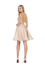 Load image into Gallery viewer, La Merchandise LA1697 Short Sleeveless A-Line Homecoming Dress - - LA Merchandise