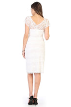 Load image into Gallery viewer, LA Merchandise LA974 V Neck Stretch Short Sleeve Mother of Bride Dress