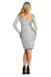 Load image into Gallery viewer, La Merchandise LA1918 Short Sexy Fitted Off Shoulder Cocktail Dress - - LA Merchandise