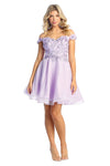 Load image into Gallery viewer, Homecoming Short Dress - LA1854 - LILAC - LA Merchandise