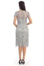 Load image into Gallery viewer, Short sleeve lace short dress- MQ1106