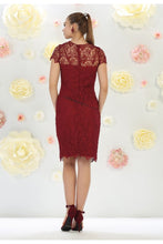 Load image into Gallery viewer, Short sleeve lace short dress- MQ1106