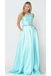 Simple & Classy A-Line Gown - PY8678 - MINT / XS