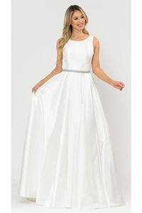 Simple & Classy A-Line Gown - PY8678 - OFF-WHITE / XS