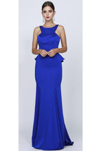 Load image into Gallery viewer, Simple Evening Gown on Sale - Royal Blue / L