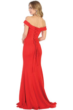 Load image into Gallery viewer, Simple Off Shoulder Evening Gown - LA1739