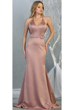 Load image into Gallery viewer, Simple Yet Sexy Long Dress - LA1779 - MAUVE / 4