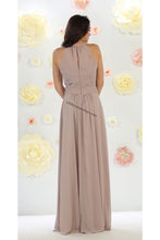 Load image into Gallery viewer, sleeveless chiffon bridesmaid dress- MQ1479