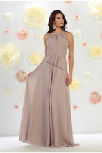 Load image into Gallery viewer, sleeveless chiffon bridesmaid dress- MQ1479