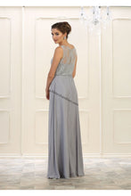 Load image into Gallery viewer, Sleeveless embroider &amp; mesh chiffon dress- LA1543 - - LA Merchandise