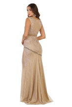 Load image into Gallery viewer, Sleeveless embroiderer &amp; sequins mesh dress- LA7524 - - LA Merchandise