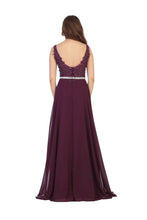 Load image into Gallery viewer, Sleeveless Lace Applique Evening Dress- LA1701 - Dress