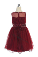 Load image into Gallery viewer, Sleeveless rhinestone knee length mesh dress- DR012 - - LA Merchandise