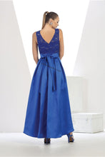 Load image into Gallery viewer, Sleeveless sequins high low satin dress- LA1411 - - LA Merchandise