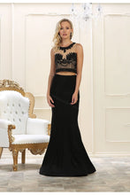 Load image into Gallery viewer, Sleeveless sequins top &amp; long taffeta skirt - LA7590 - - LA Merchandise