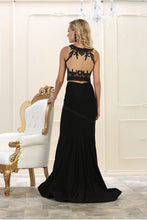 Load image into Gallery viewer, Sleeveless sequins top &amp; long taffeta skirt - RQ7590