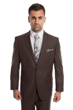Load image into Gallery viewer, Solid Two Piece Men’s Suit - LA202SA - DARK TAUPE / 34S/W28 