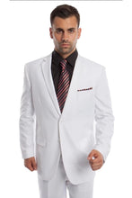 Load image into Gallery viewer, Solid Two Piece Men’s Suit - LA202SA - WHITE / 34S/W28 - 