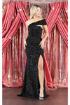 Load image into Gallery viewer, La Merchandise LA1943 Full Sequined Gown Red Carpet Gown - BLACK - LA Merchandise