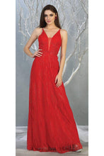 Load image into Gallery viewer, Special Occasion Glitter Formal Dress - RED / 2
