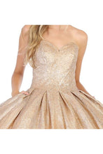 Load image into Gallery viewer, Strapless Quinceanera Ball Gown LA138 - Dress