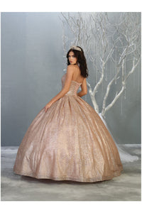 Strapless Quinceanera Ball Gown LA138 - Dress