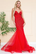 Load image into Gallery viewer, Red Carpet Mermaid Dress - LAASU066