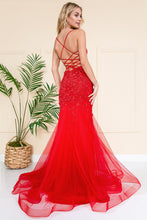 Load image into Gallery viewer, Red Carpet Mermaid Dress - LAASU066