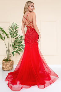 Red Carpet Mermaid Dress - LAASU066