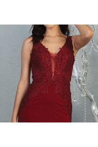 V-Neck Prom Dress LA7771 - - Dress LA Merchandise
