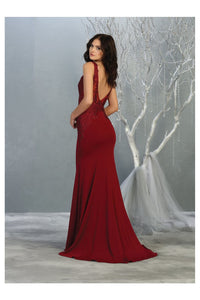 V-Neck Prom Dress LA7771 - - Dress LA Merchandise