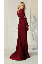 Load image into Gallery viewer, V- neckline Bodycon Gown